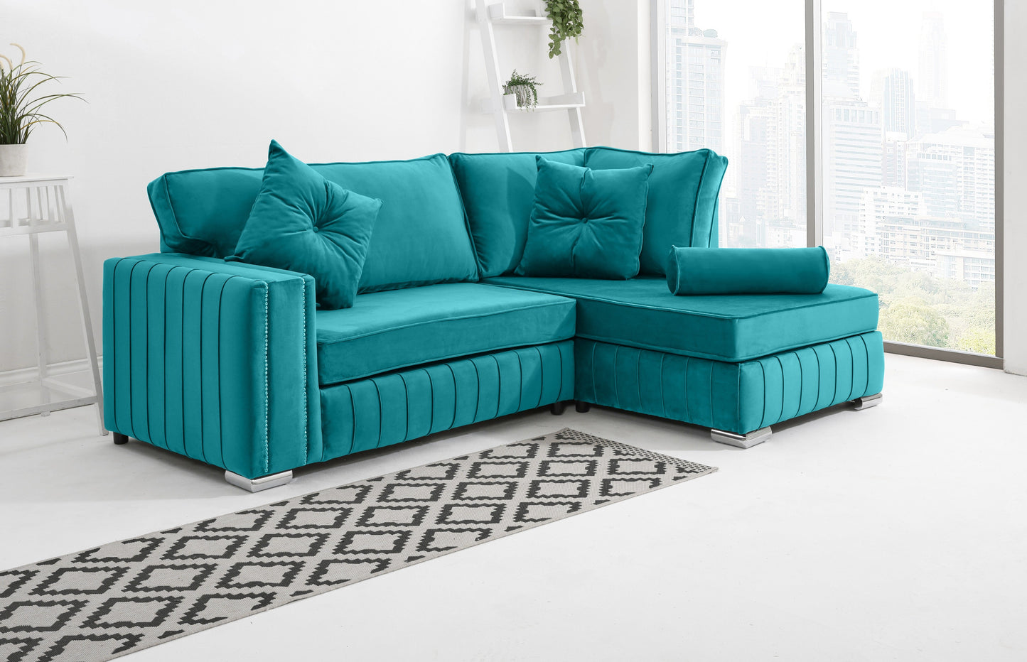 Elara Lounge Fullback + Extra Cushions