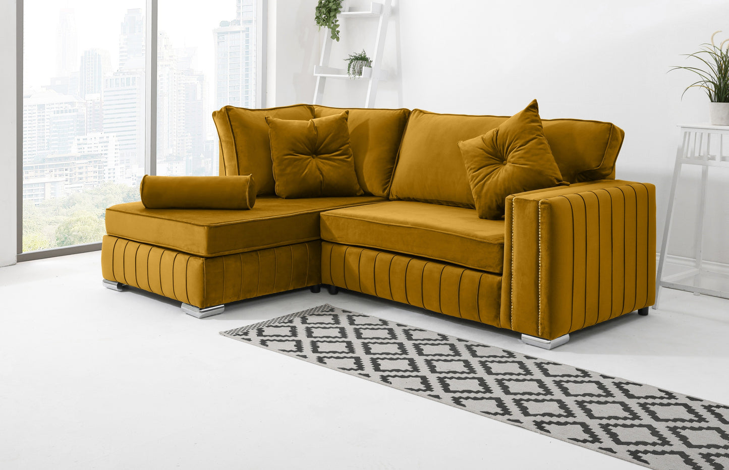 Elara Lounge Fullback + Extra Cushions