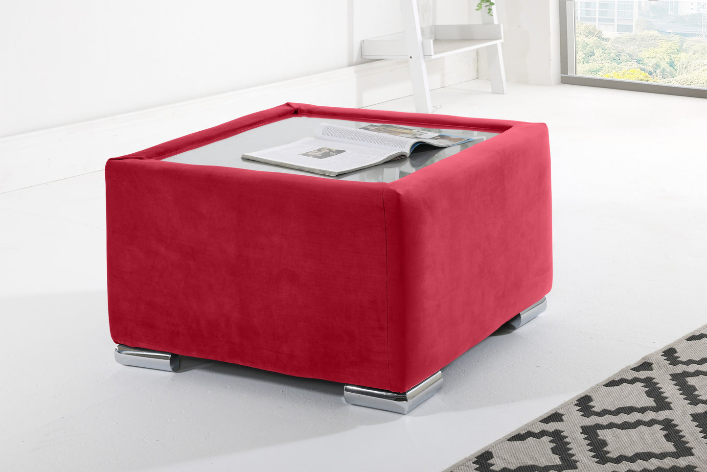 Lucera Plush Corner Fullback + Extra Cushions + Diamonds