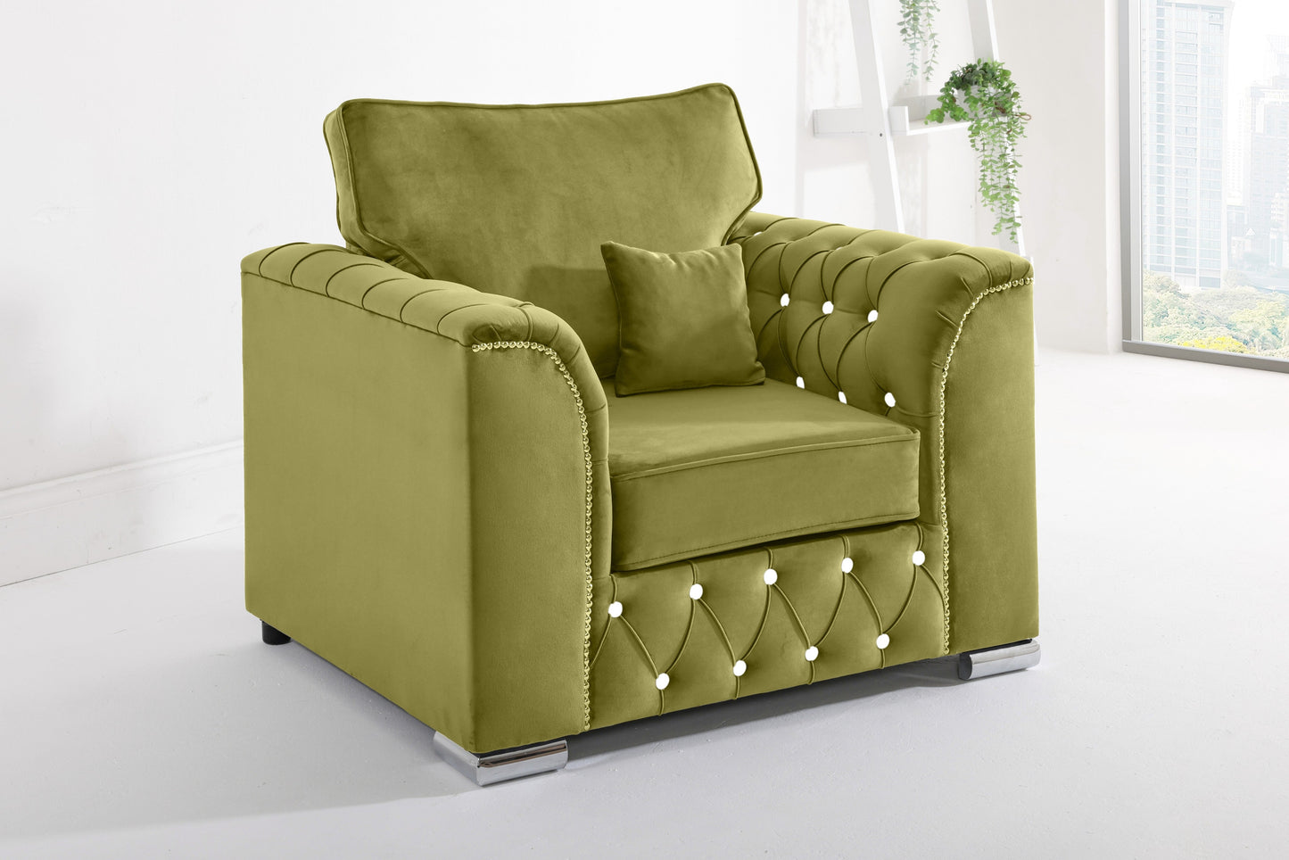 Santoro 3+2 Fullback + Extra Cushions + Diamonds