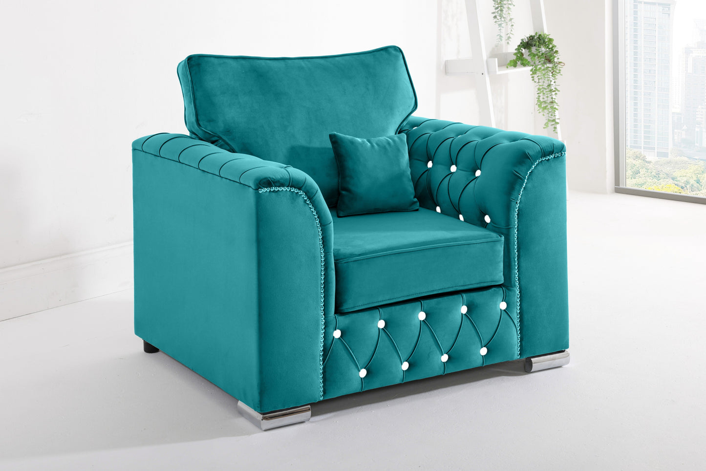 Santoro 3+2 Fullback + Extra Cushions + Diamonds