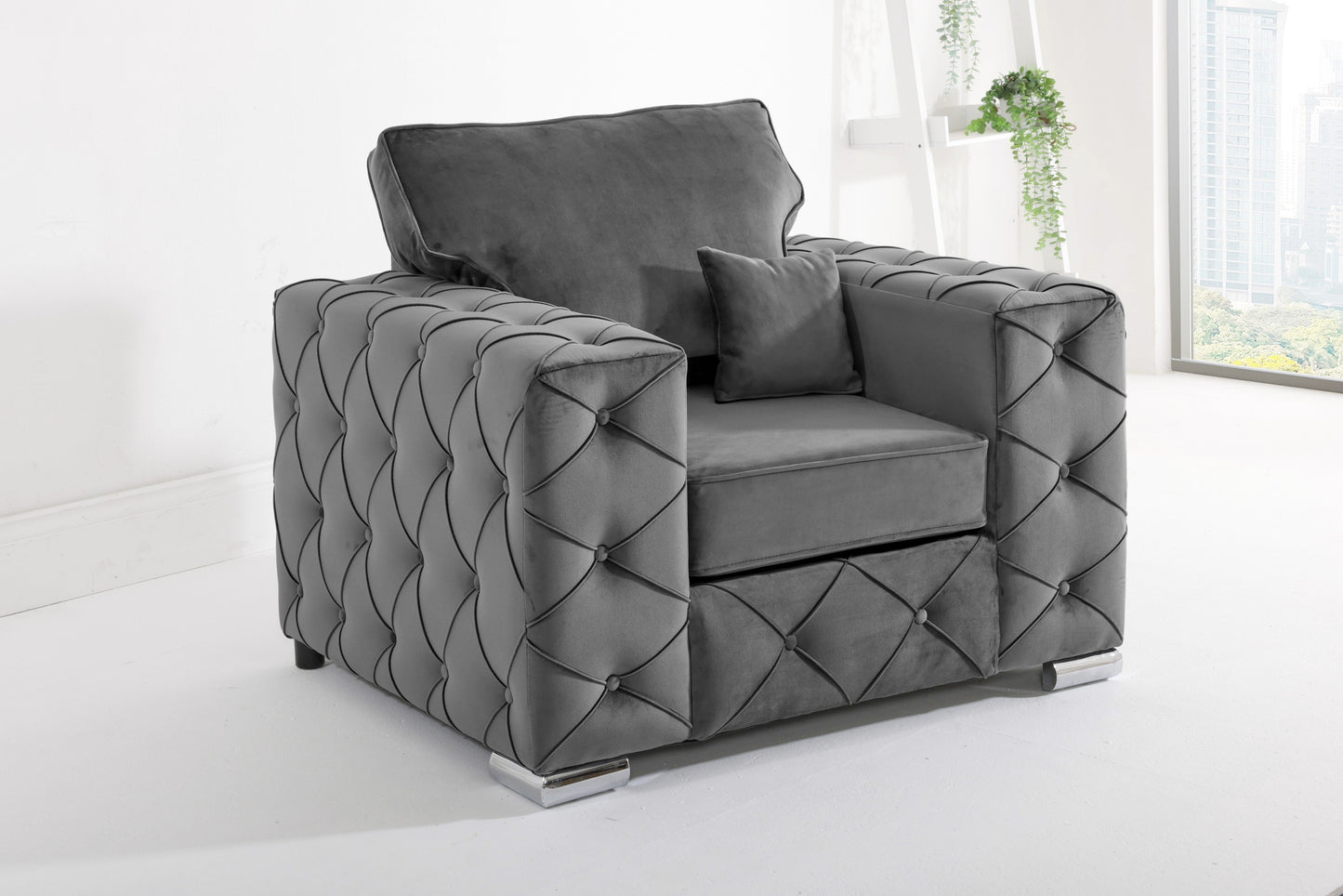 Castro U Shape Sofa Fullback - Plush Velvet