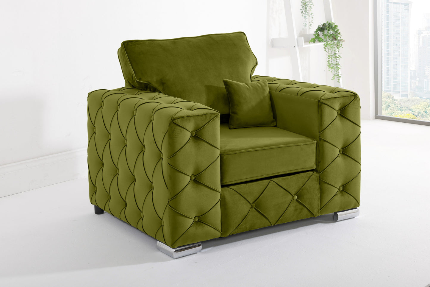 Castro U Shape Sofa Fullback - Plush Velvet