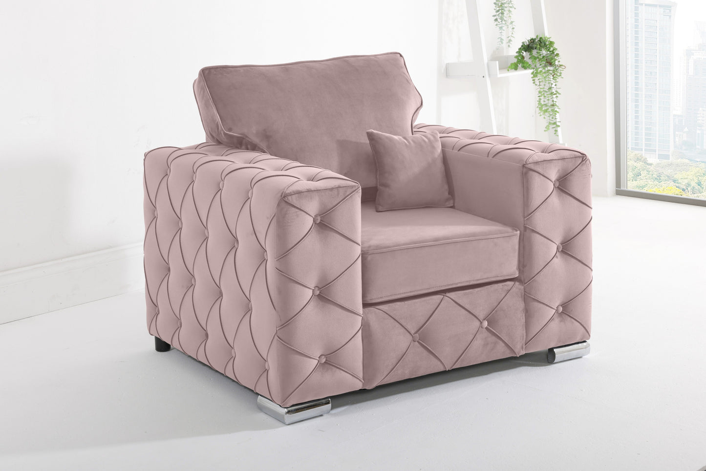 Castro U Shape Sofa bed Fullback - Plush Velvet - Sofa Scape UK