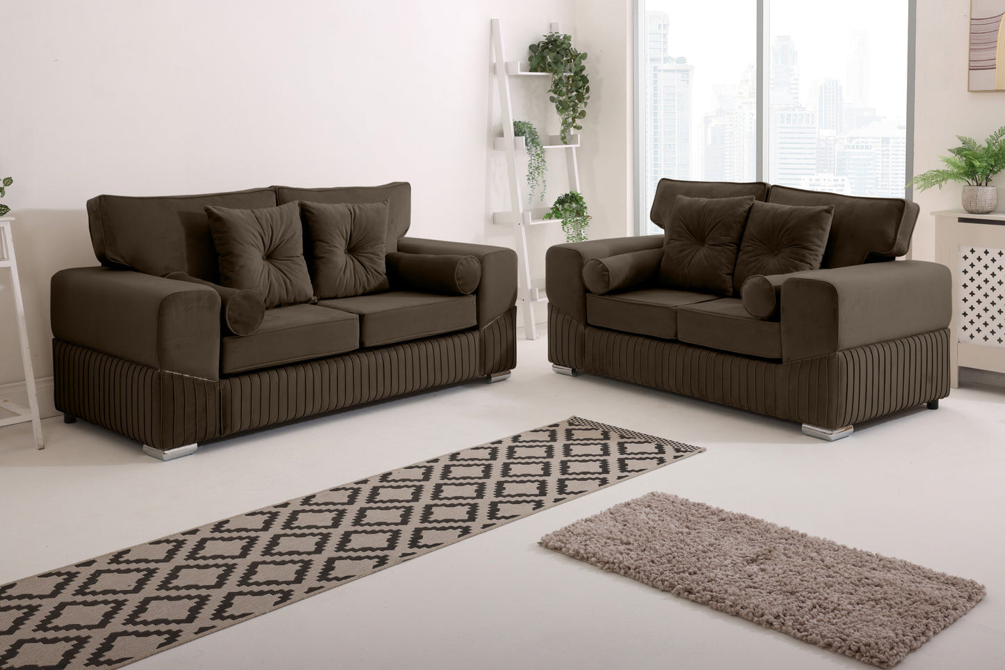 Vivaro 3+2 Fullback + Extra cushions - Plush Velvet