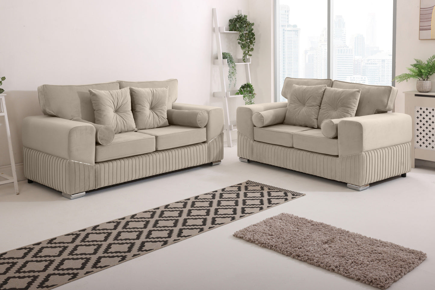 Vivaro 3+2 Fullback + Extra cushions - Plush Velvet