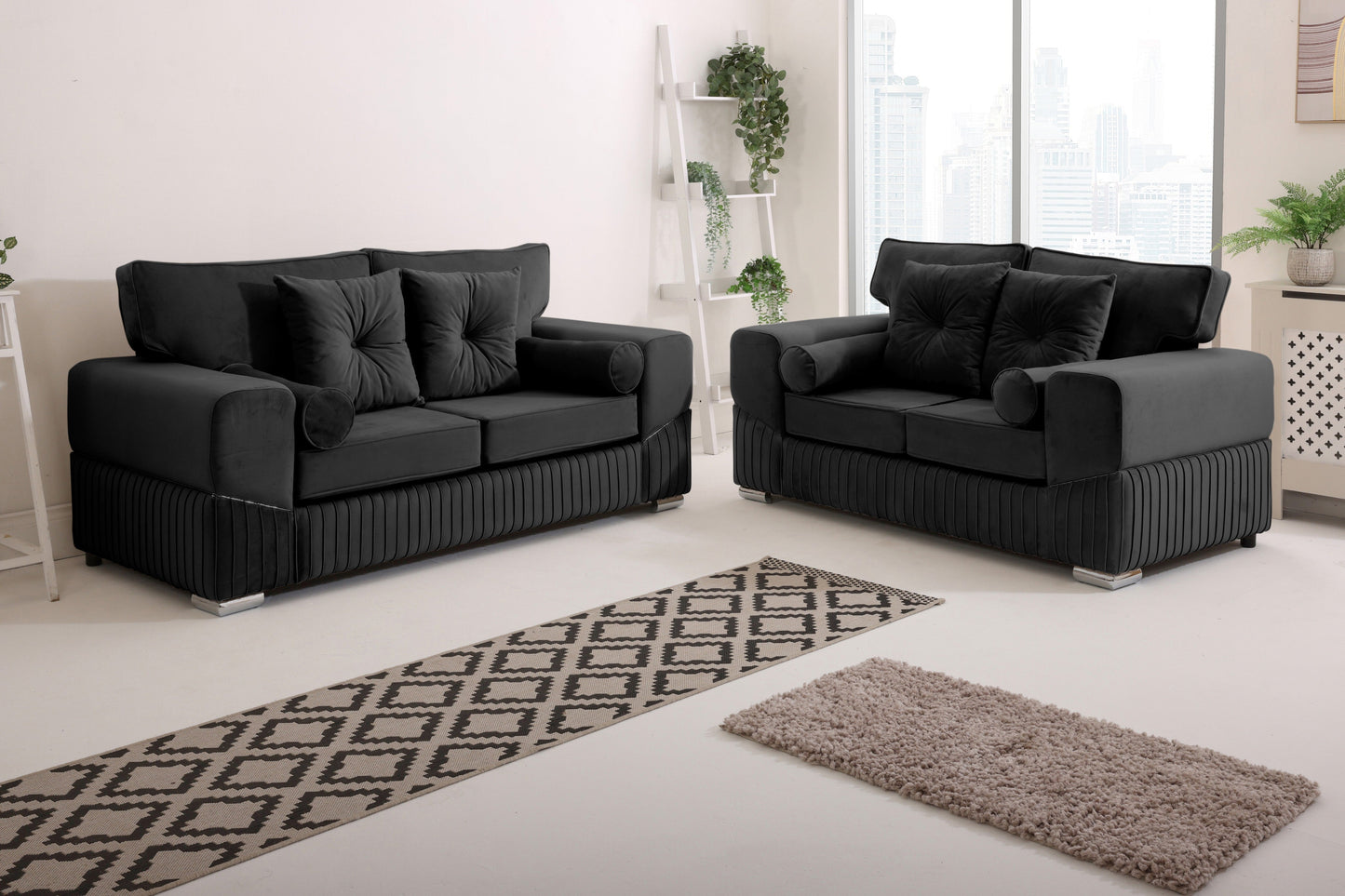 Vivaro 3+2 Fullback + Extra cushions - Plush Velvet