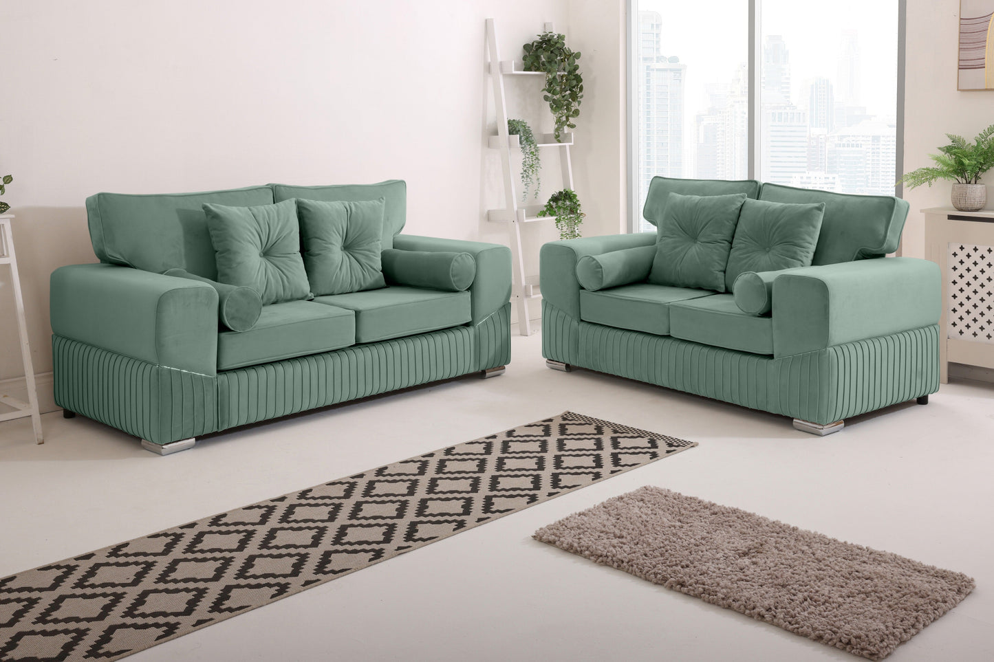 Vivaro 3+2 Fullback + Extra cushions - Plush Velvet