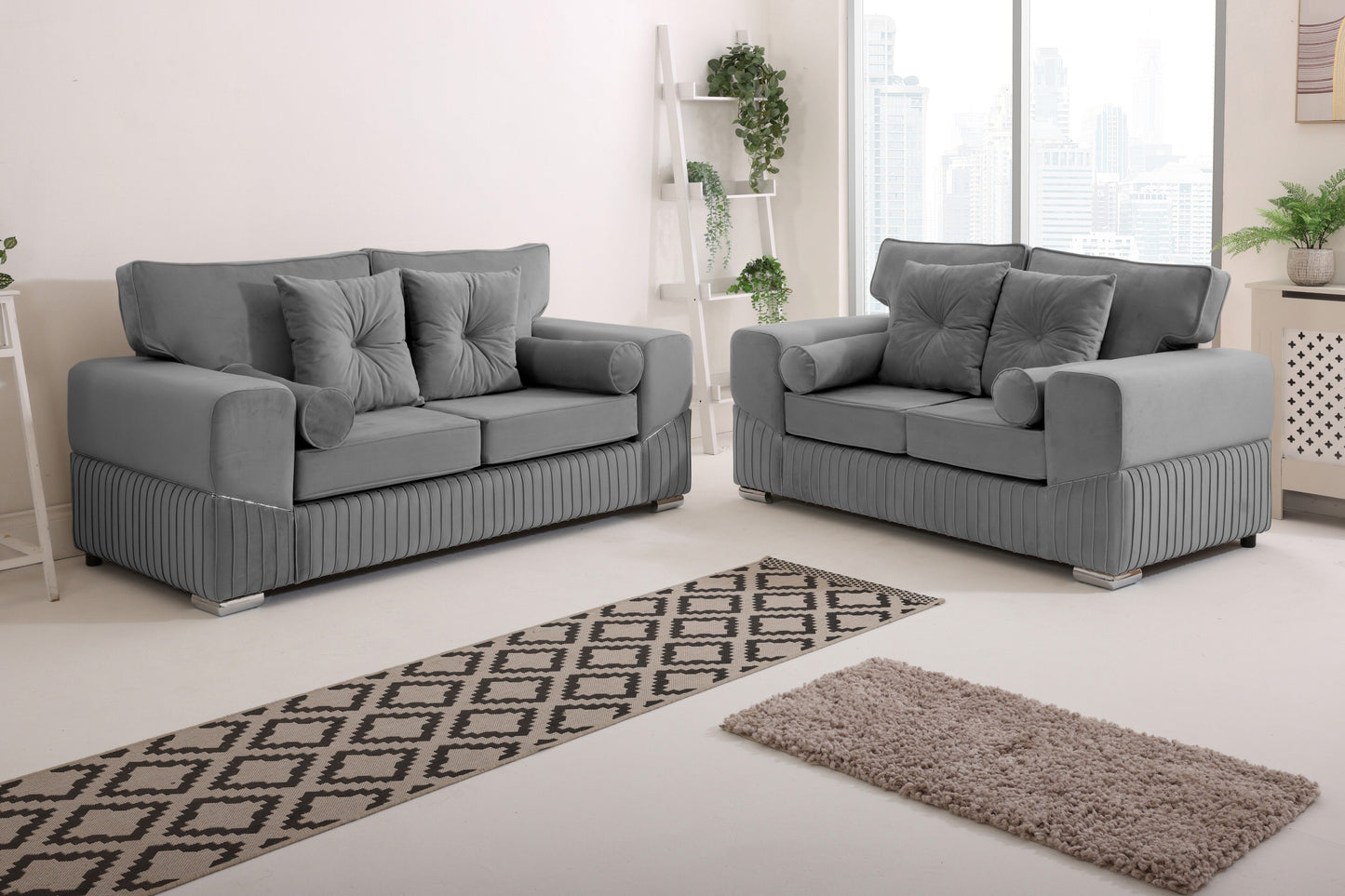Vivaro 3+2 Fullback + Extra cushions - Plush Velvet