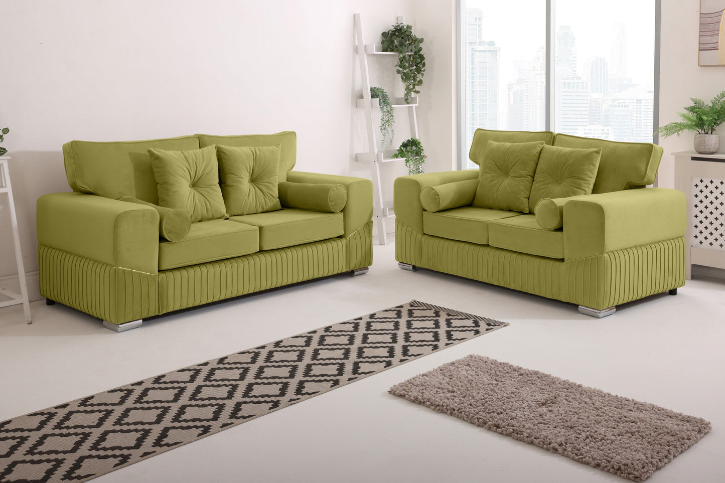 Vivaro 3+2 Fullback + Extra cushions - Plush Velvet