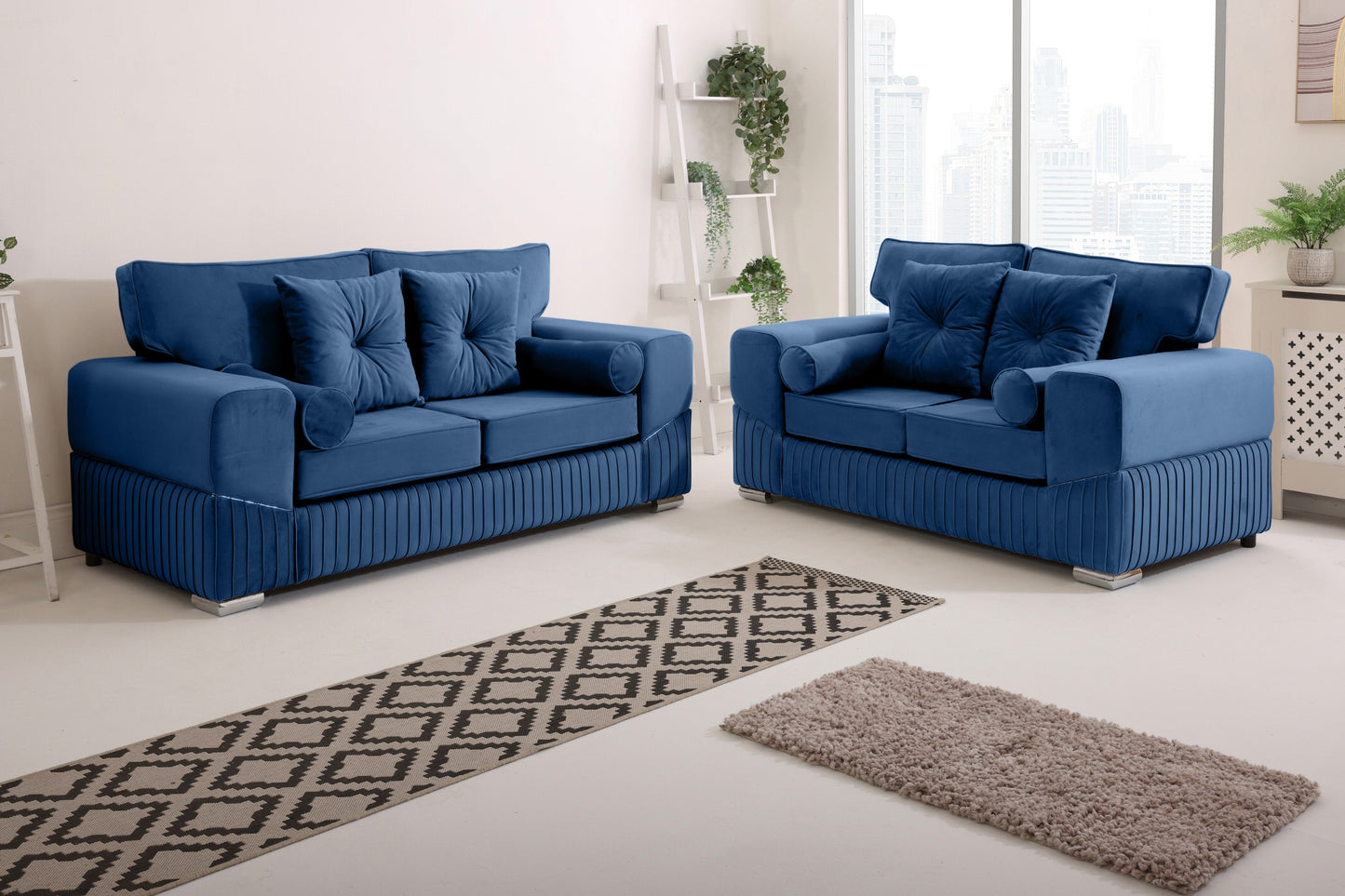 Vivaro 3+2 Fullback + Extra cushions - Plush Velvet
