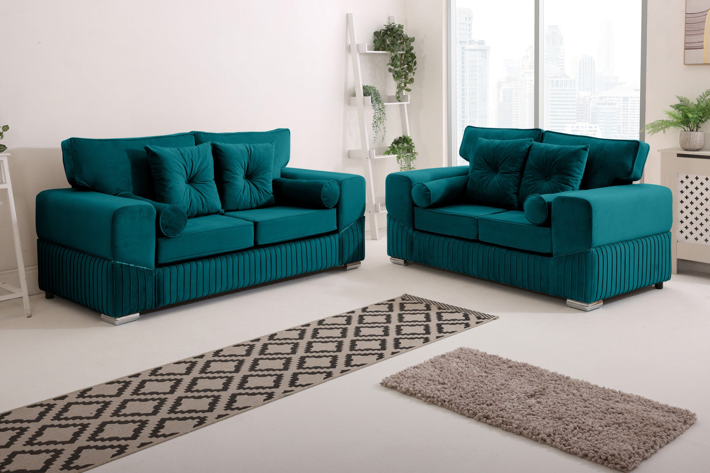 Vivaro 3+2 Fullback + Extra cushions - Plush Velvet