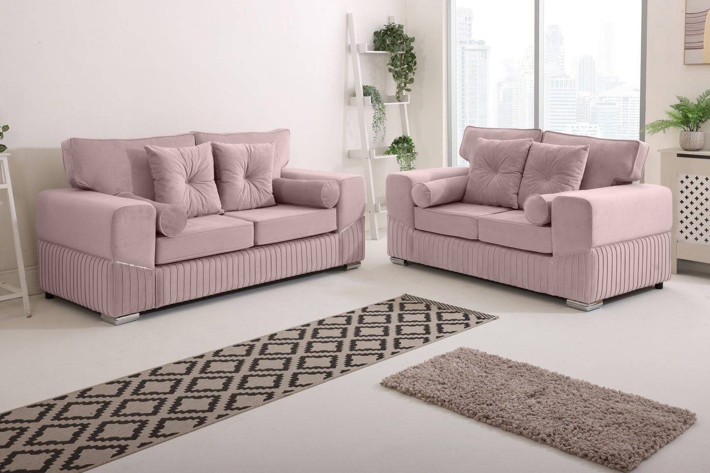 Vivaro 3+2 Fullback + Extra cushions - Plush Velvet