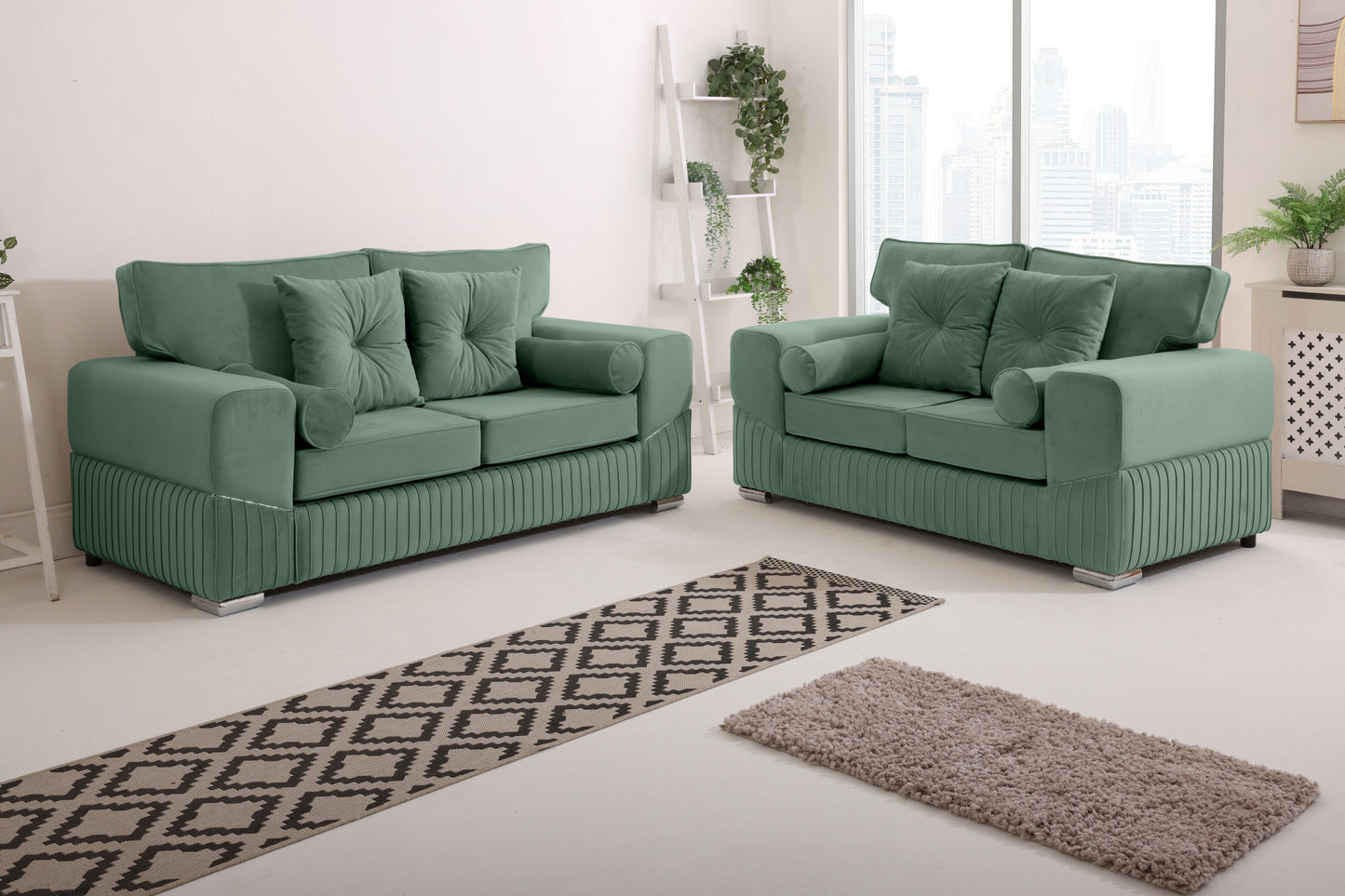 Vivaro 3+2 Fullback + Extra cushions - Plush Velvet