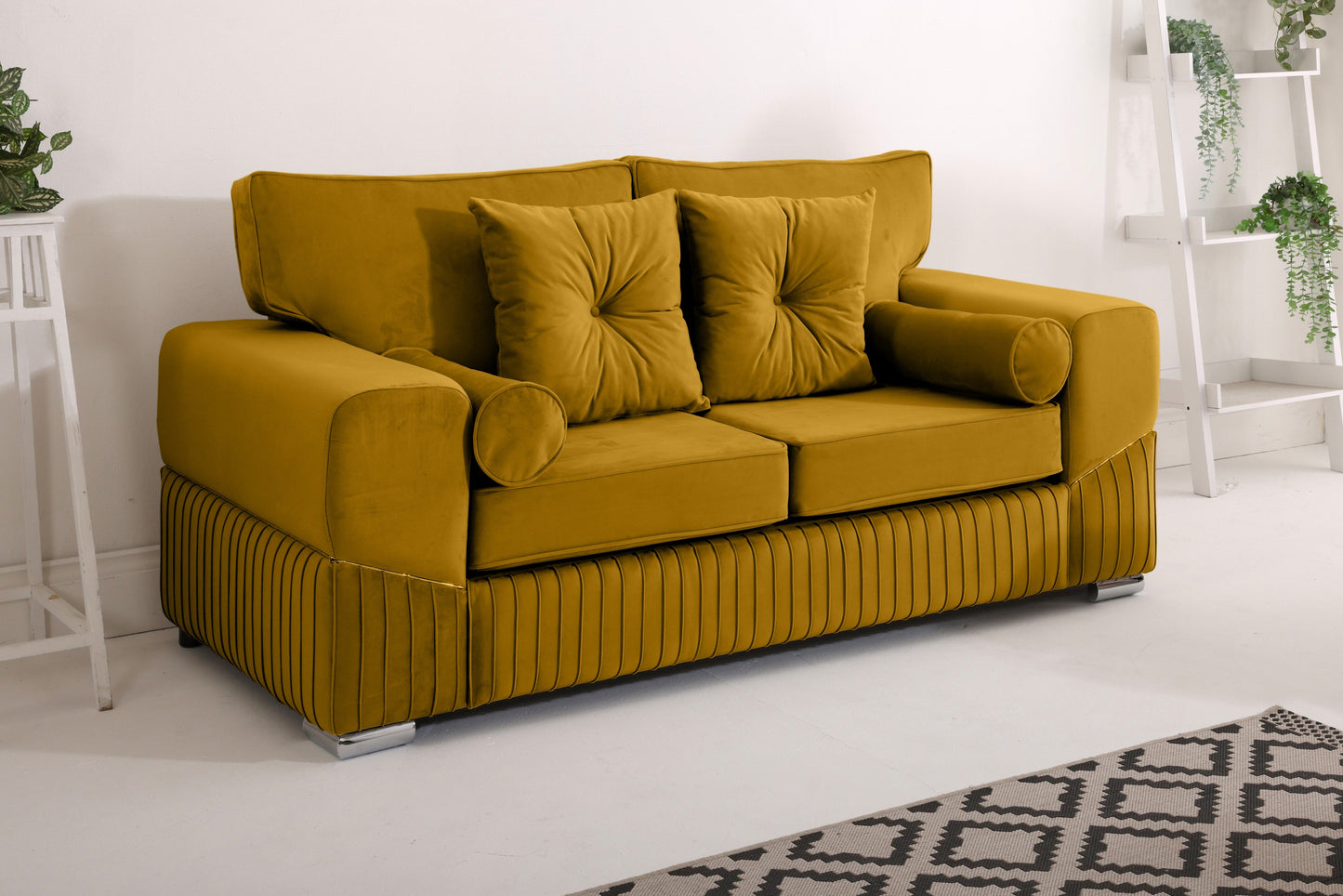 Vivaro 3+2 Fullback + Extra cushions - Plush Velvet