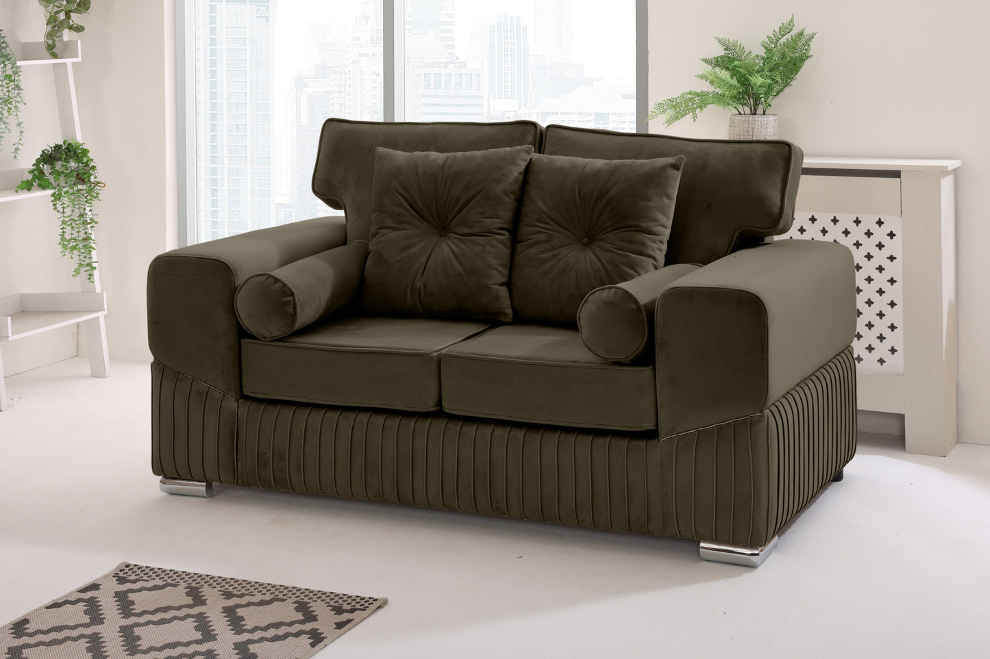 Vivaro 3+2 Fullback + Extra cushions - Plush Velvet