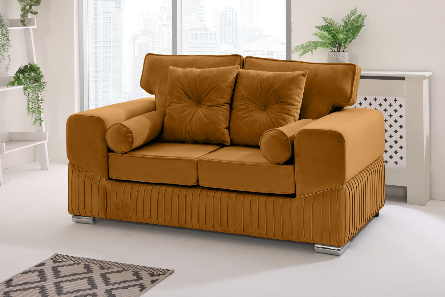 Vivaro 3+2 Fullback + Extra cushions - Plush Velvet