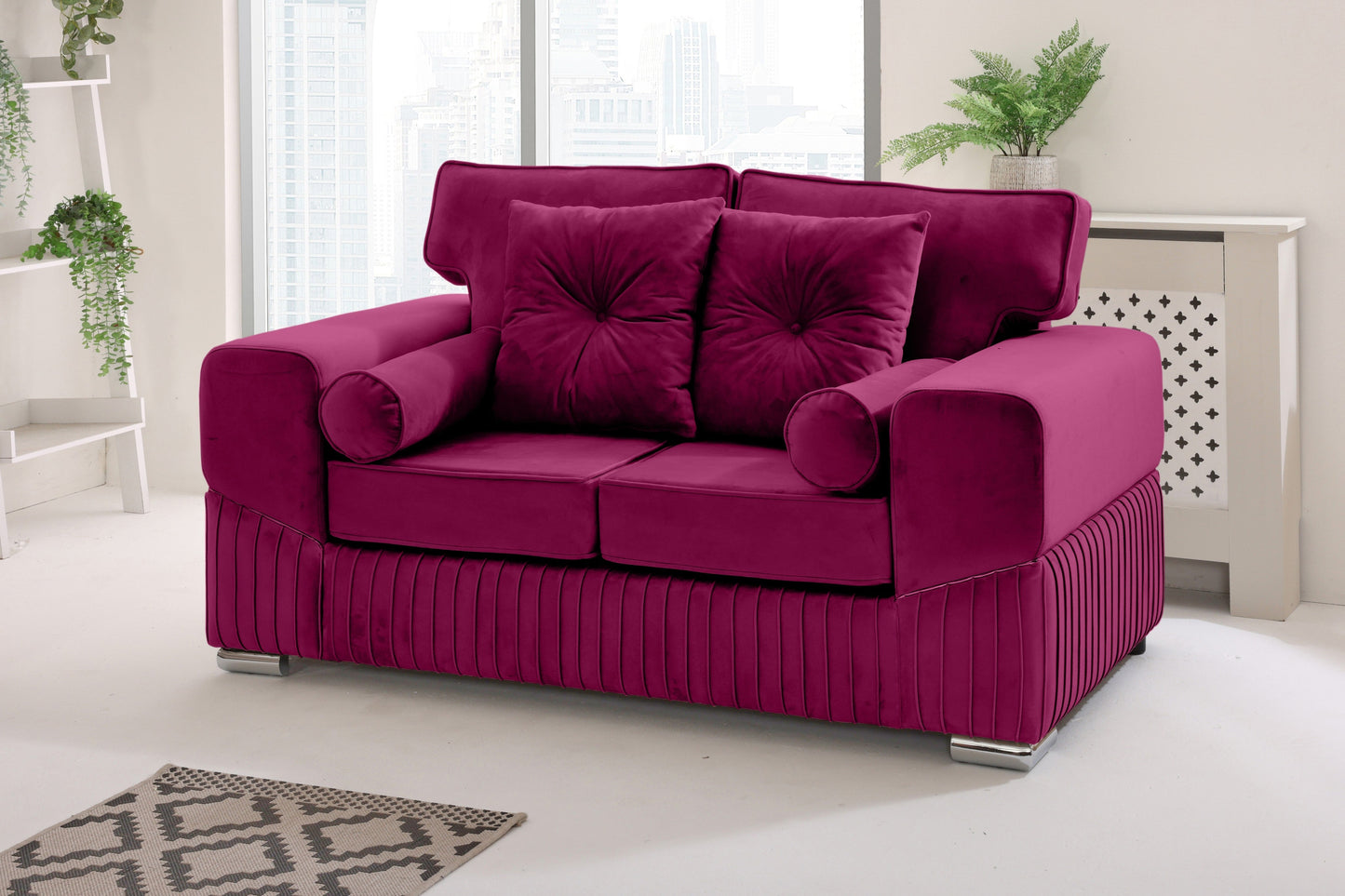 Vivaro 3+2 Fullback + Extra cushions - Plush Velvet
