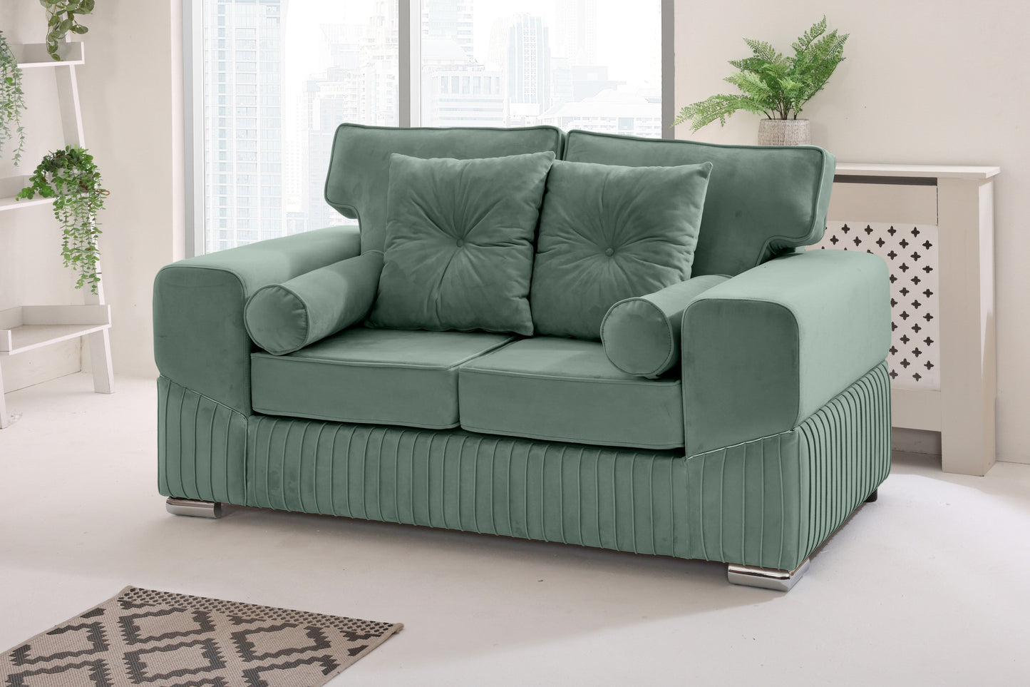 Vivaro 3+2 Fullback + Extra cushions - Plush Velvet