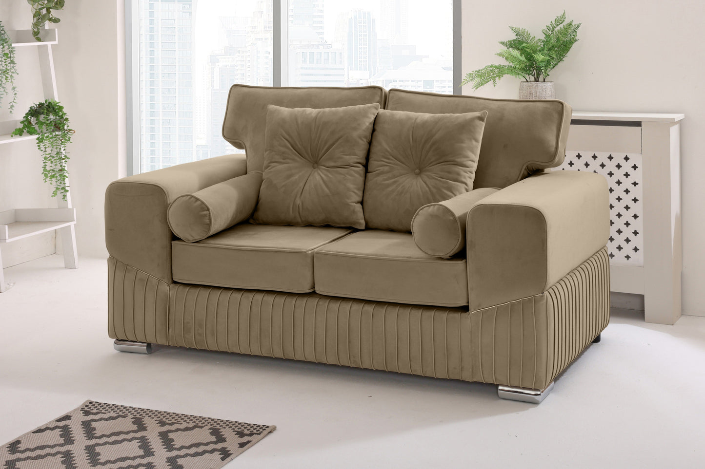 Vivaro 3+2 Fullback + Extra cushions - Plush Velvet