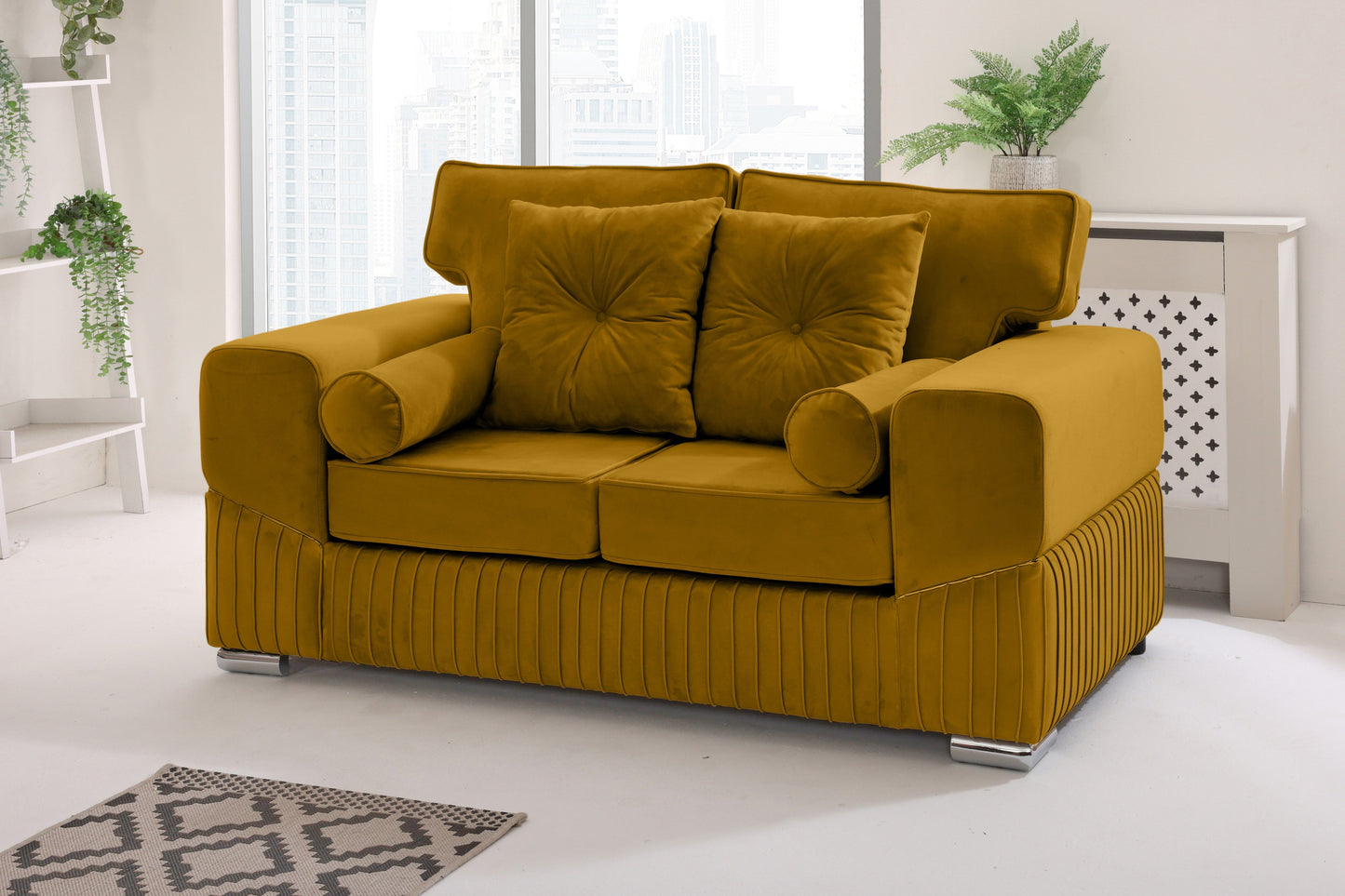 Vivaro 3+2 Fullback + Extra cushions - Plush Velvet