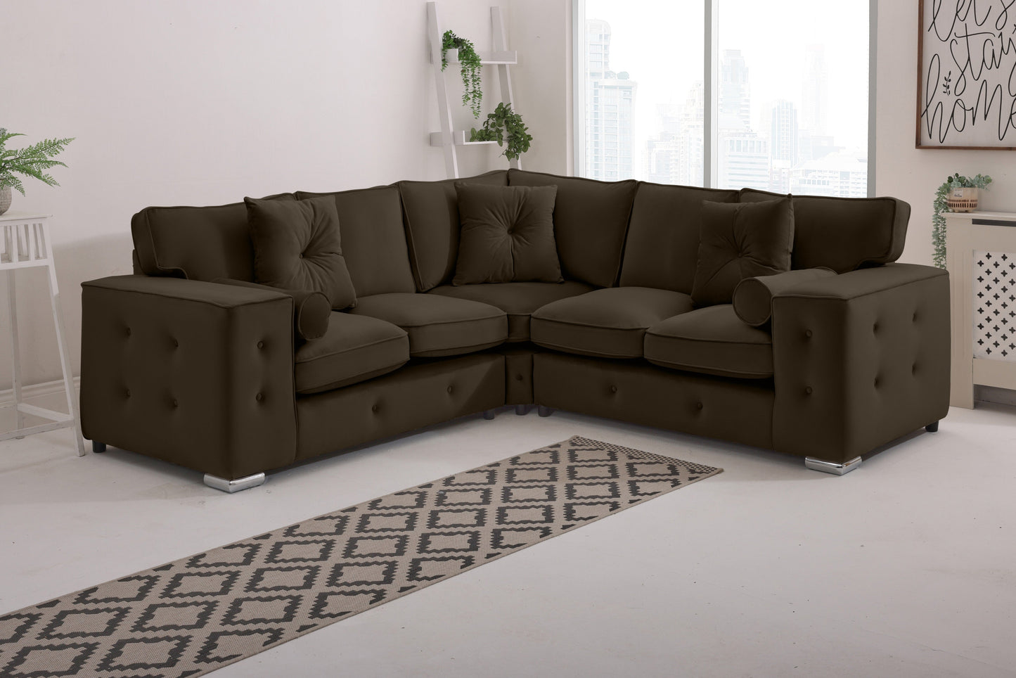 BelmontCorner Fullback - 2c2 - Buttoned Cushions