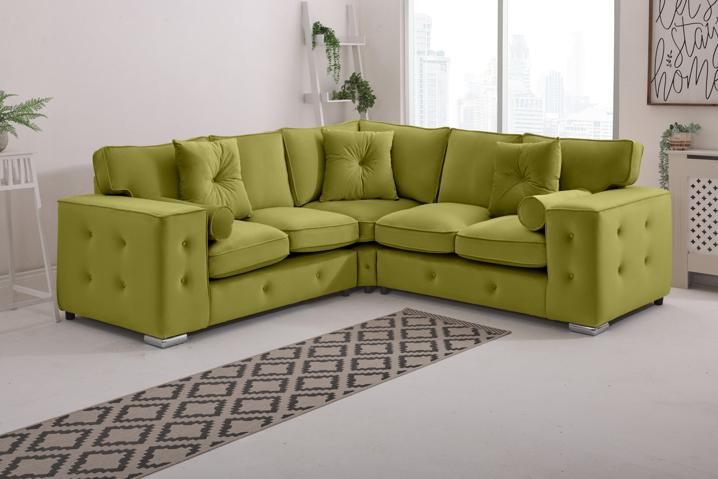 BelmontCorner Fullback - 2c2 - Buttoned Cushions