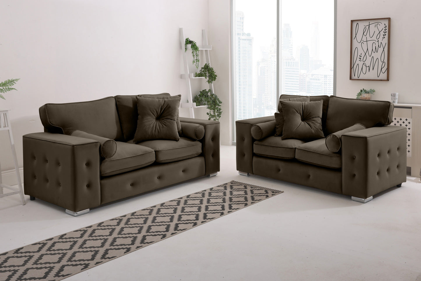 Belmont3+2 Fullback - Buttoned Cushion