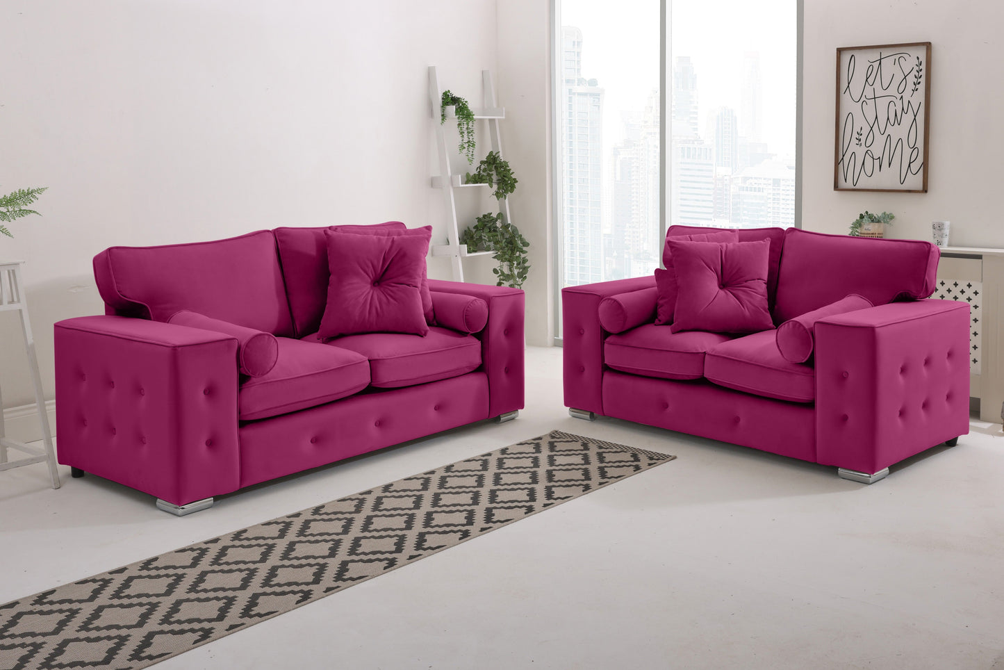 Belmont3+2 Fullback - Buttoned Cushion