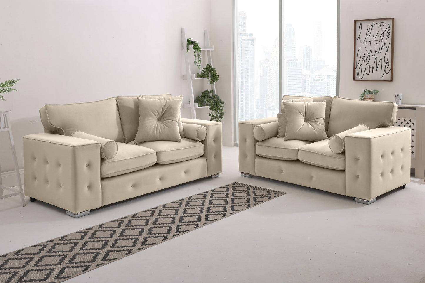 Belmont3+2 Fullback - Buttoned Cushion