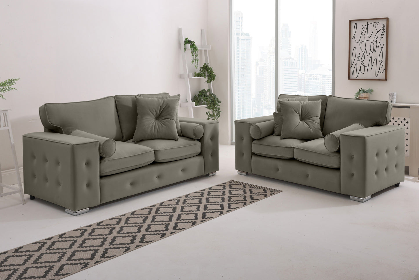 Belmont3+2 Fullback - Buttoned Cushion