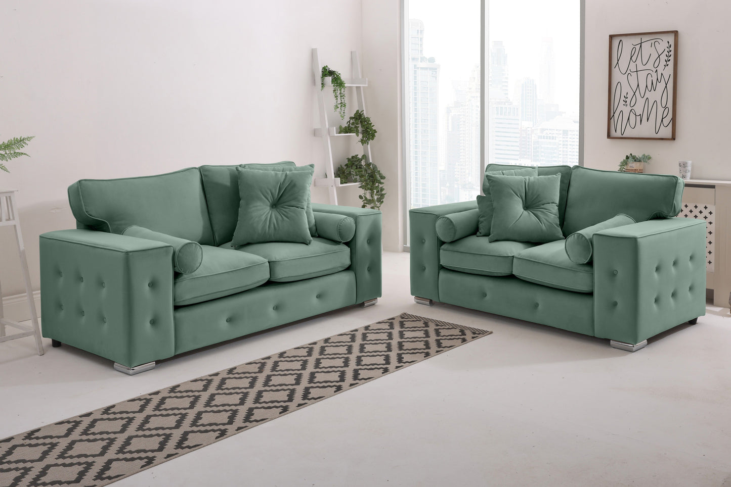 Belmont3+2 Fullback - Buttoned Cushion