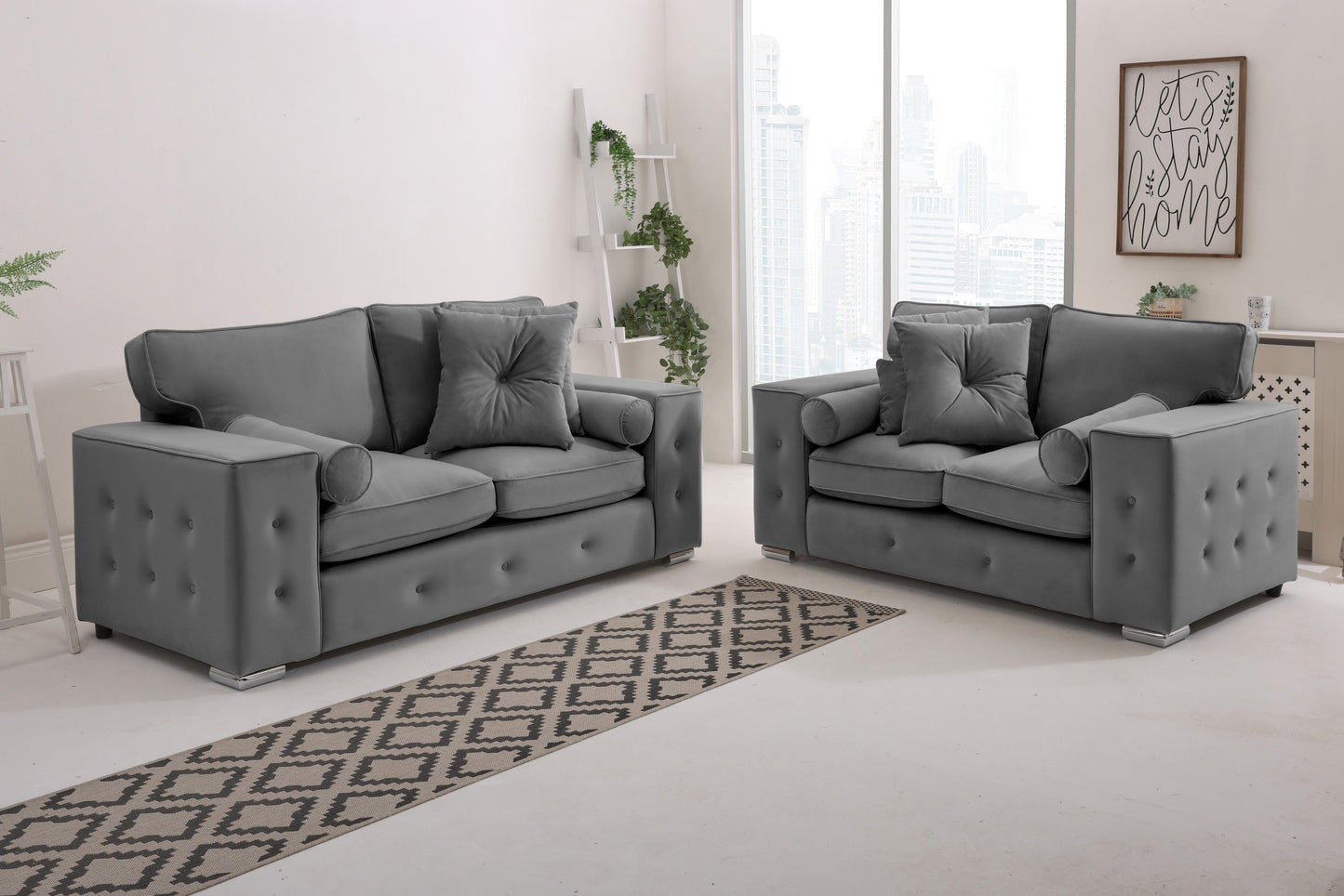 Belmont3+2 Fullback - Buttoned Cushion