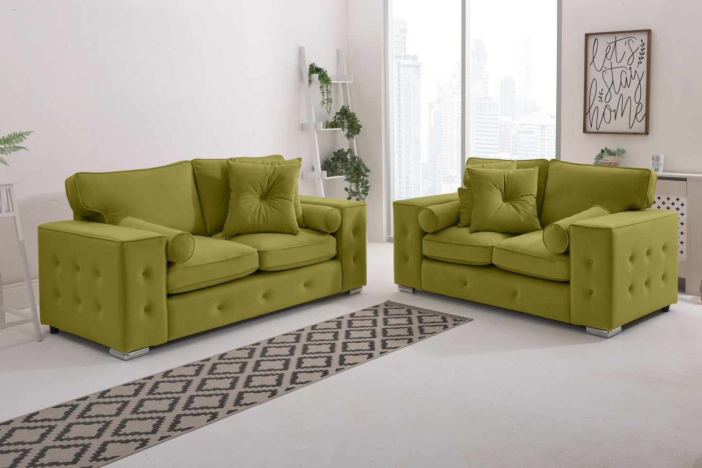 Belmont3+2 Fullback - Buttoned Cushion