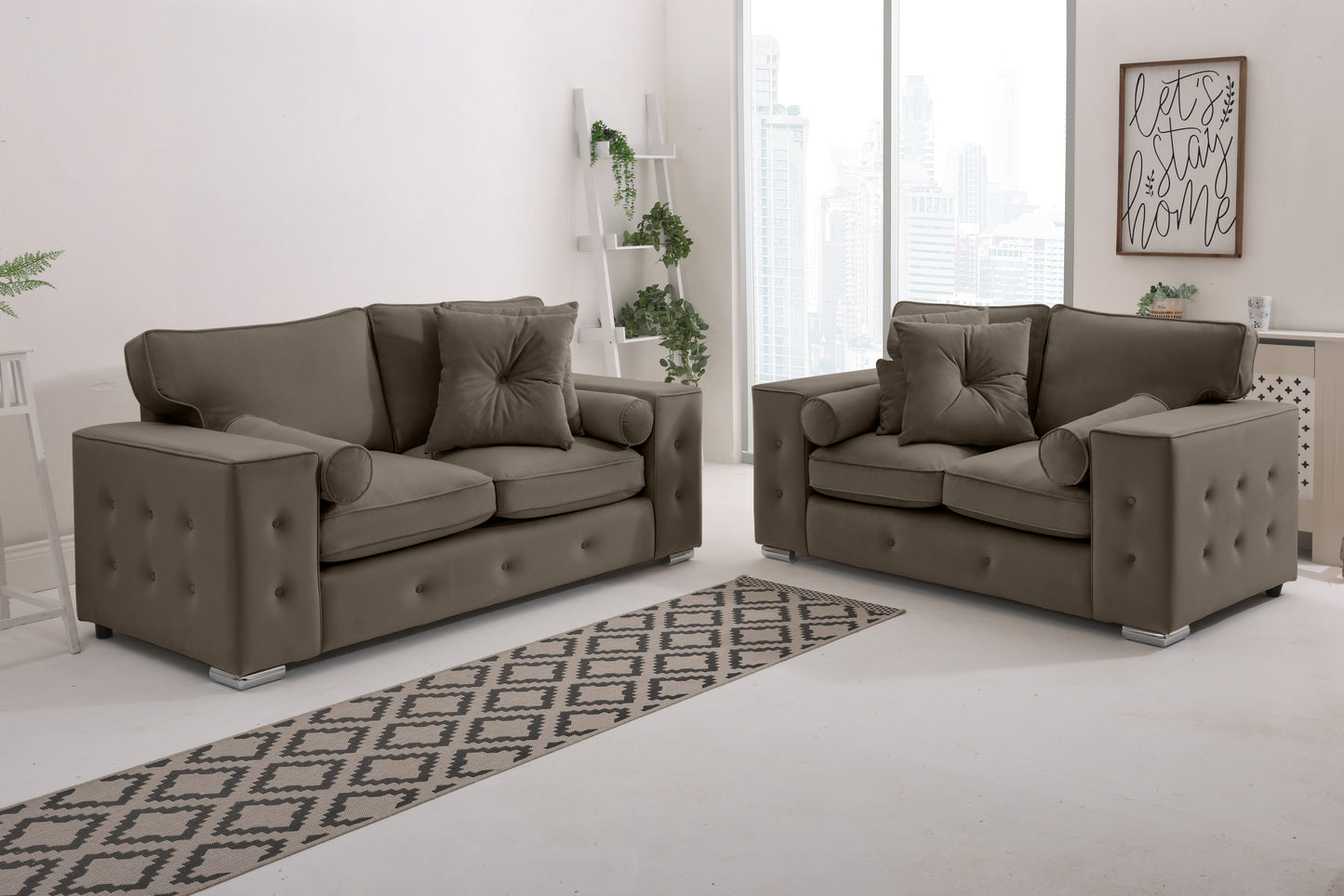Belmont3+2 Fullback - Buttoned Cushion