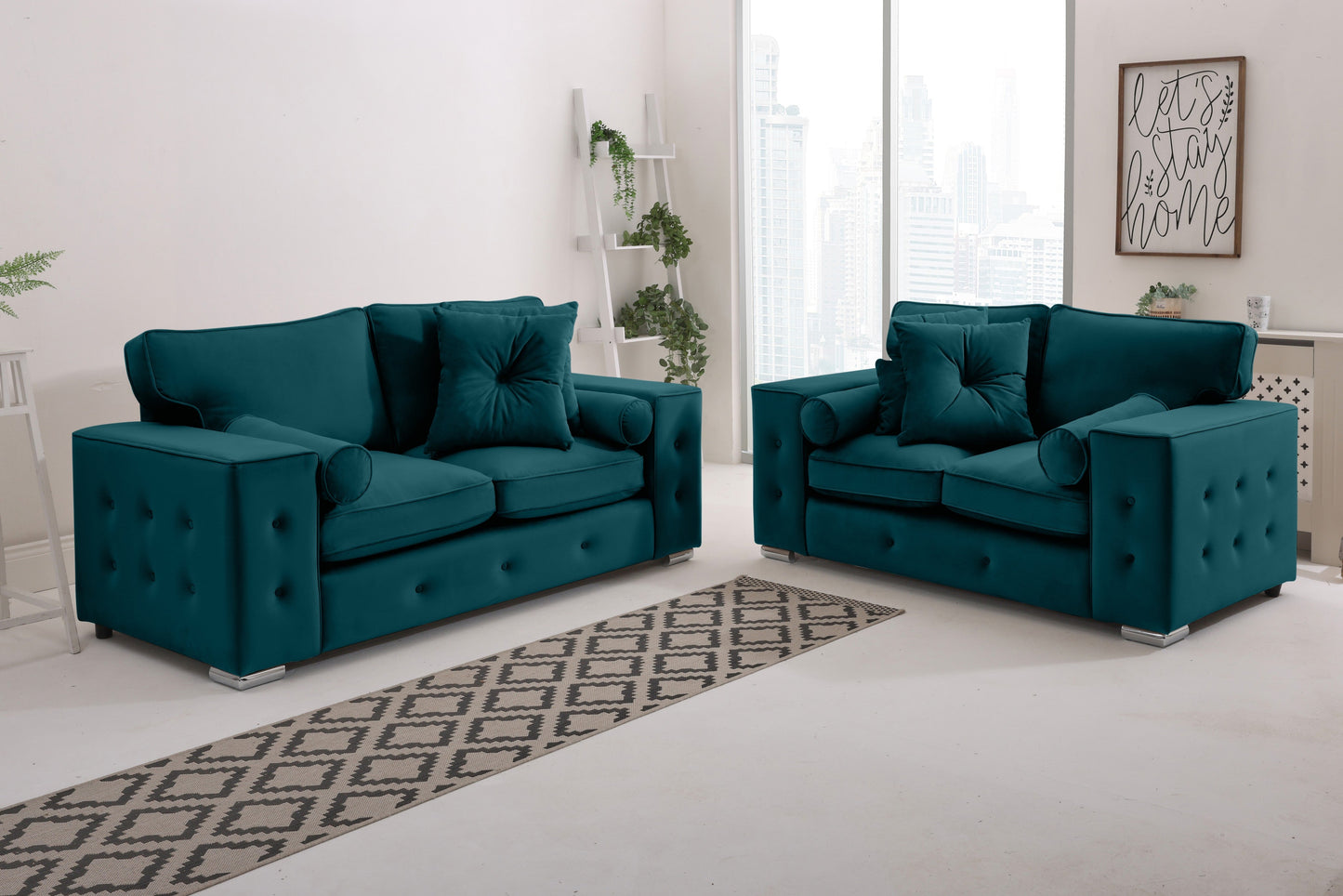 Belmont3+2 Fullback - Buttoned Cushion