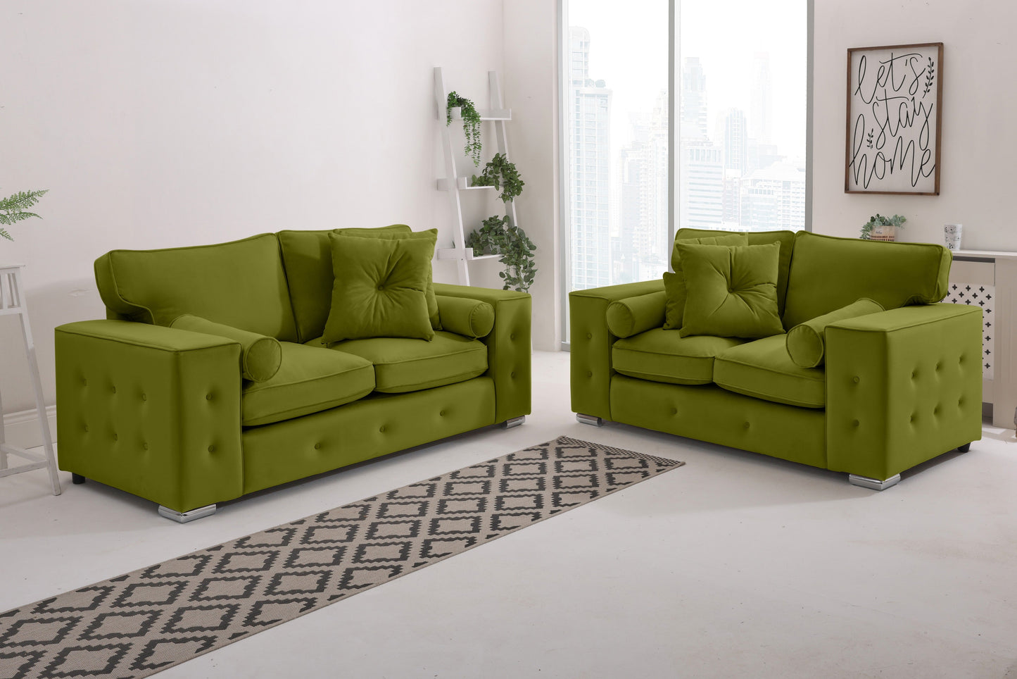 Belmont3+2 Fullback - Buttoned Cushion
