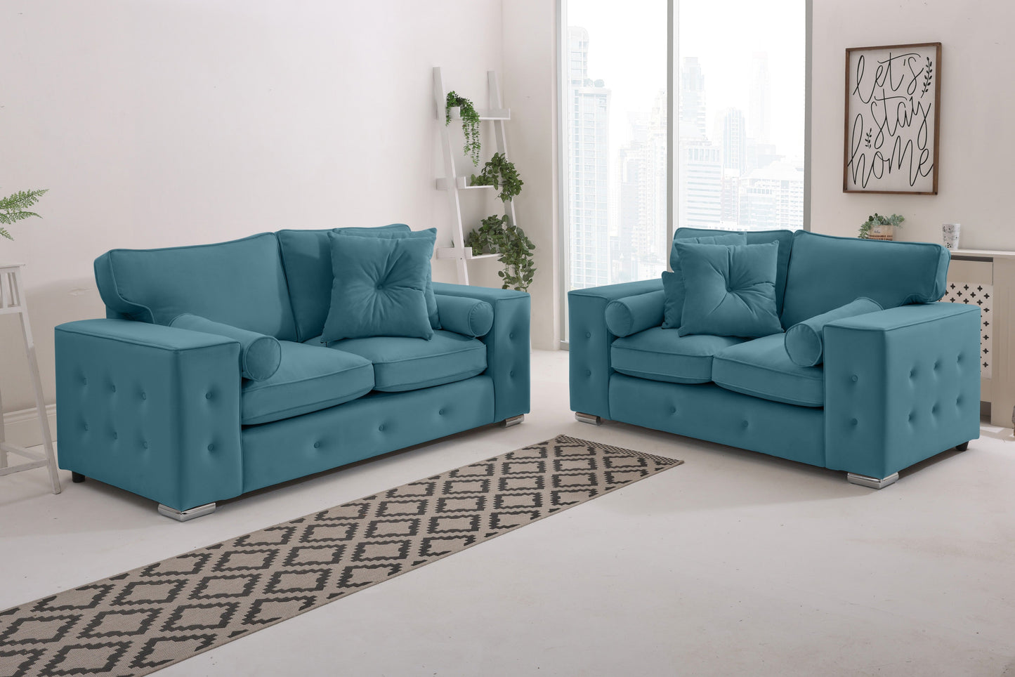 Belmont3+2 Fullback - Buttoned Cushion