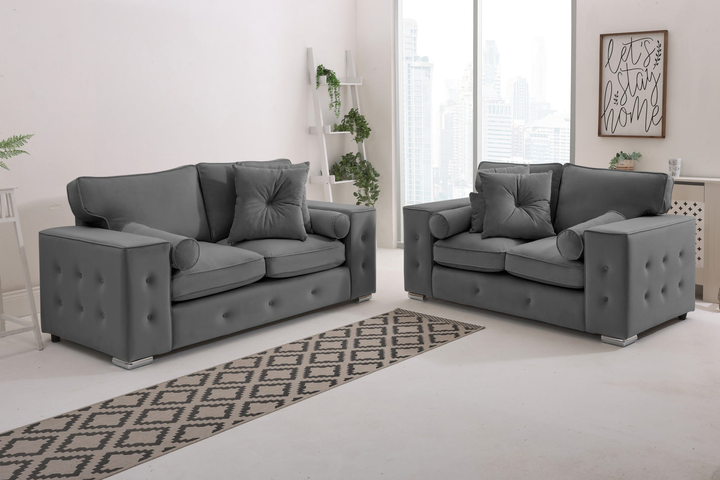Belmont3+2 Fullback - Buttoned Cushion