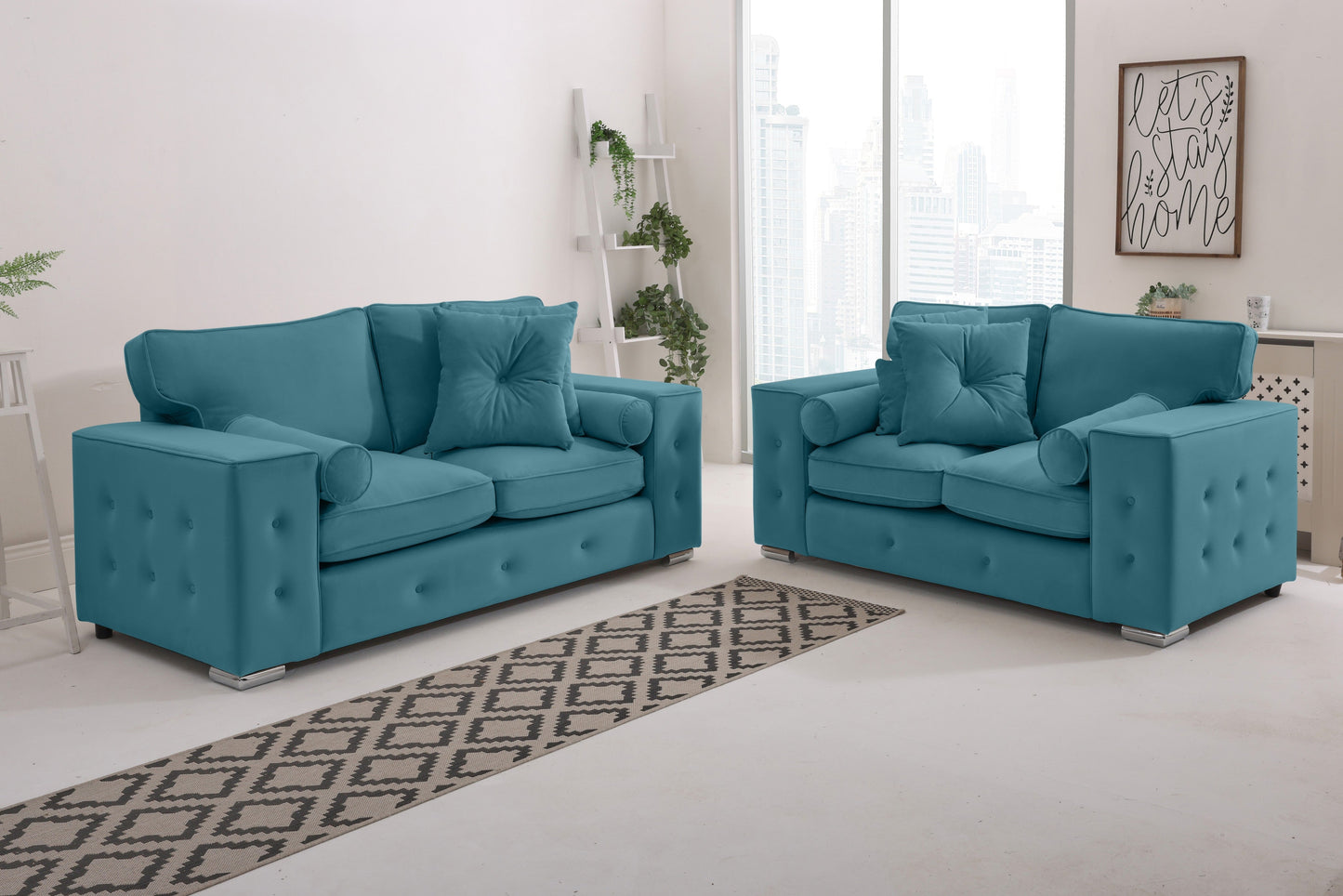 Belmont3+2 Fullback - Buttoned Cushion