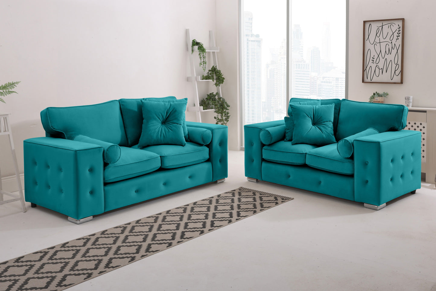 Belmont3+2 Fullback - Buttoned Cushion