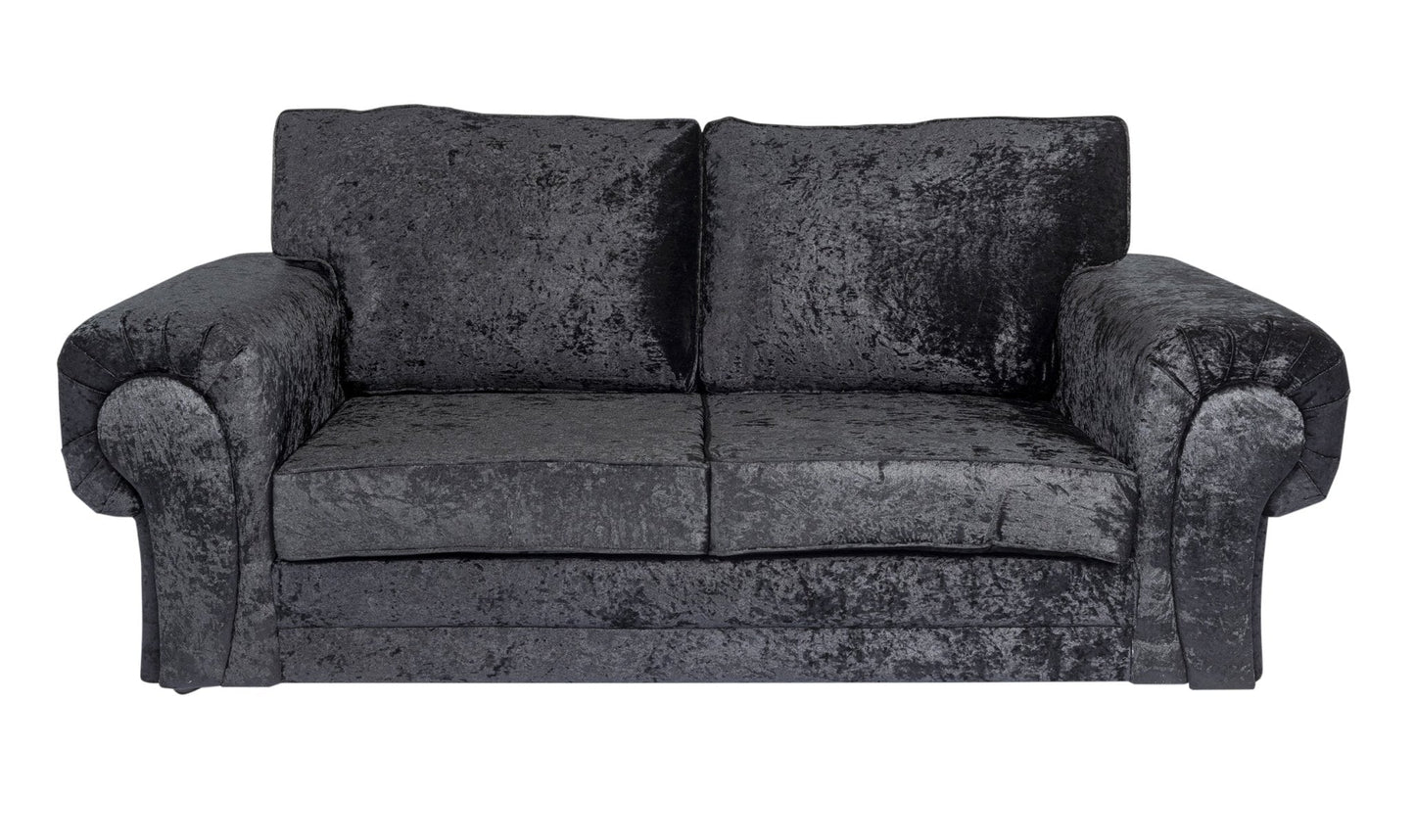Black Verona Crushed Velvet - Sofa Scape UK