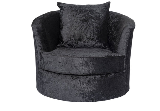 Black Verona Crushed Velvet - Sofa Scape UK