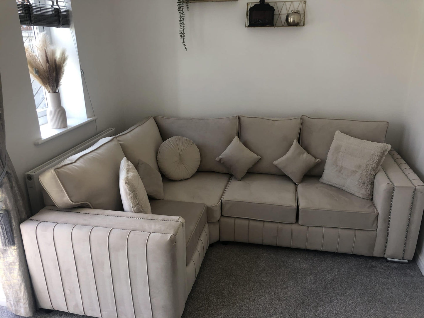 Layla 4 Seater - 1c2 - Cream - Fullback - Sofa Scape UK