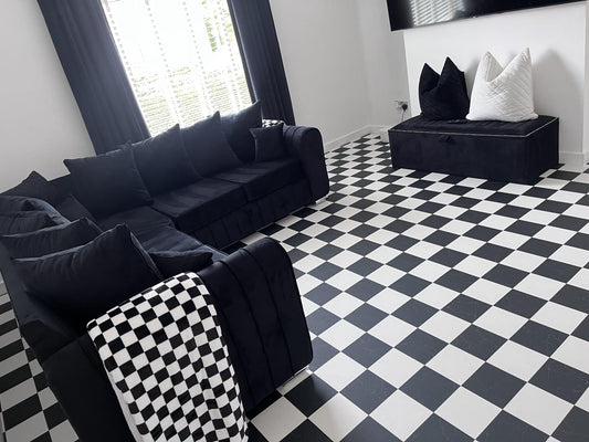 Lilly Corner - Black Scatterback - Sofa Scape UK