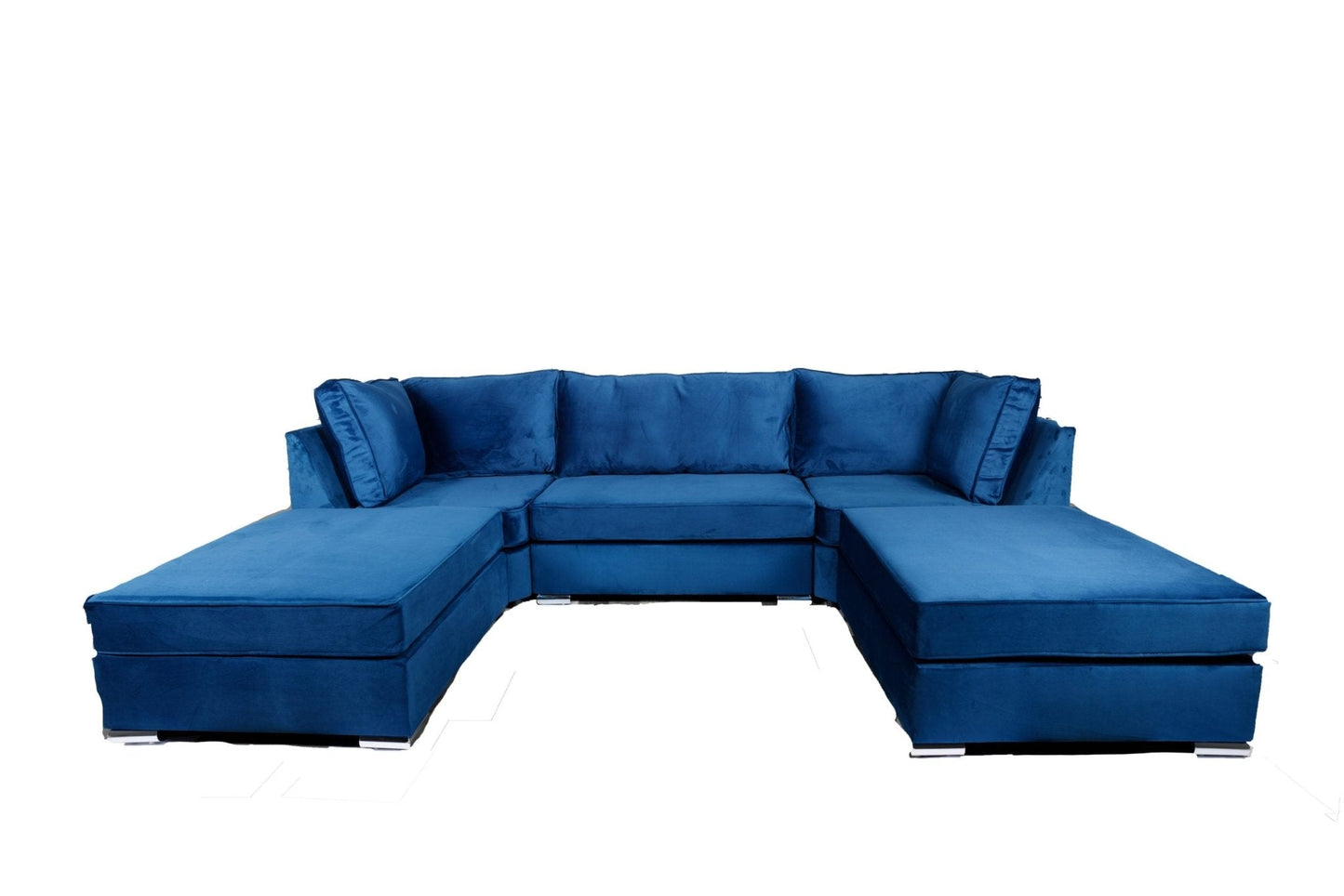Lux U Shape 6 Seater - Plush Velvet - Sofa Scape UK