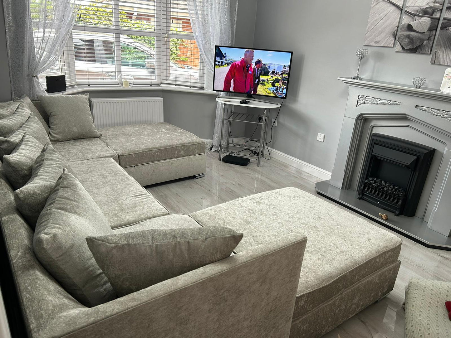 Lux U shape - Scatterback Truffle - Sofa Scape UK
