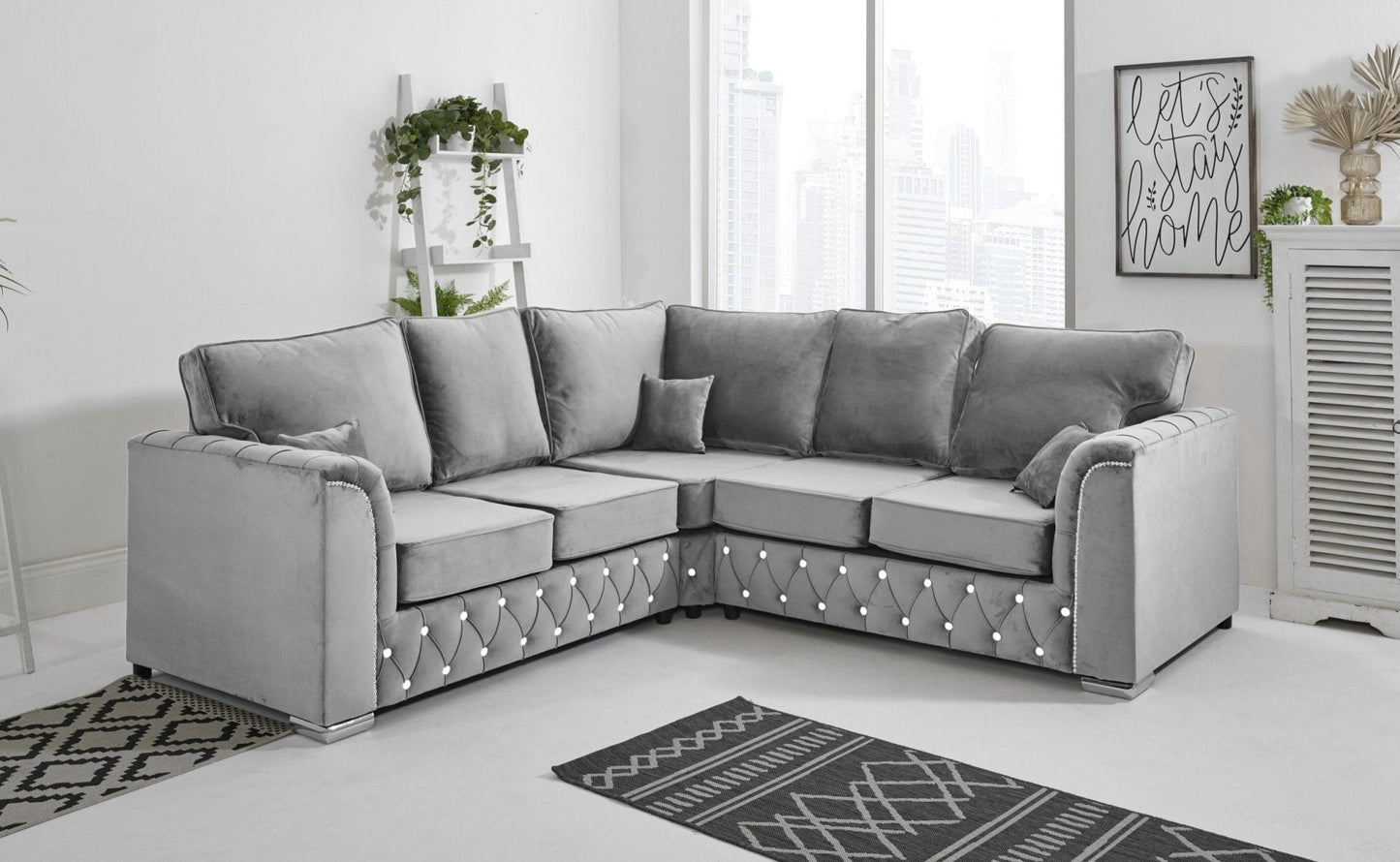 Malibu Corner Fullback - 2c2 + Diamonds - Sofa Scape UK