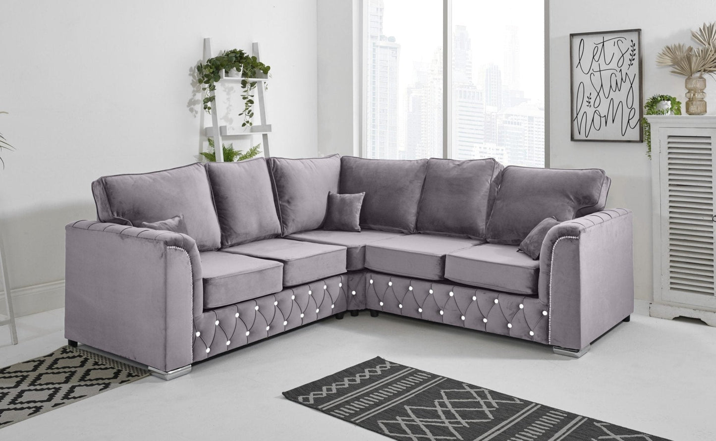 Malibu Corner Fullback - 2c2 + Diamonds - Sofa Scape UK