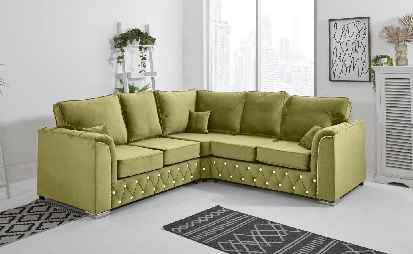 Malibu Corner Fullback - 2c2 + Diamonds - Sofa Scape UK